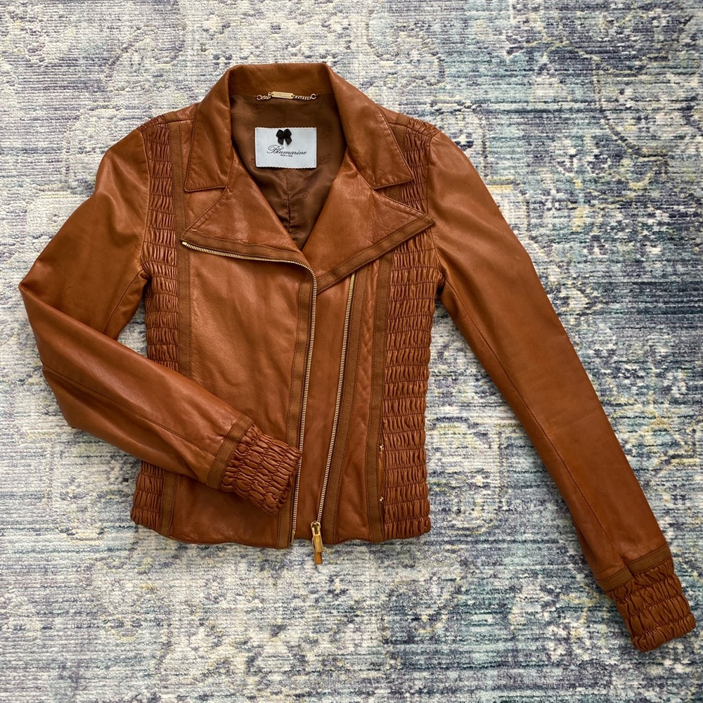 Blumarine leather jacket  size I42